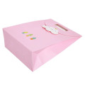 Custom New Design Cheap Paper Packaging Pink Gift Bag for Wedding Candy